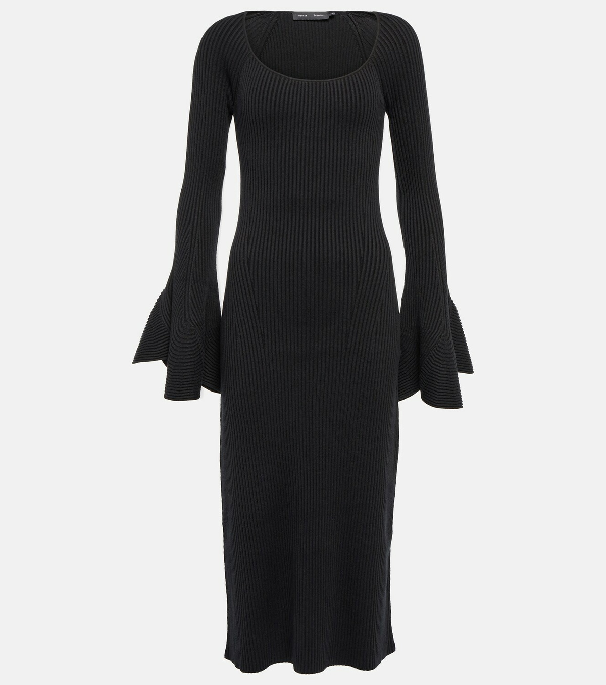 Proenza Schouler - Ribbed-knit silk-blend midi dress Proenza Schouler