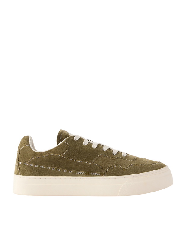 Photo: Omni - Pearl Suede Sneakers - Green
