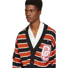 Opening Ceremony Black Varsity Stripe Cardigan