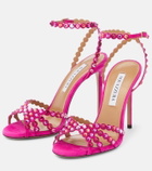 Aquazzura Tequila embellished suede sandals
