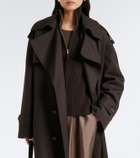Jardin des Orangers Wool and cashmere zip-up cardigan