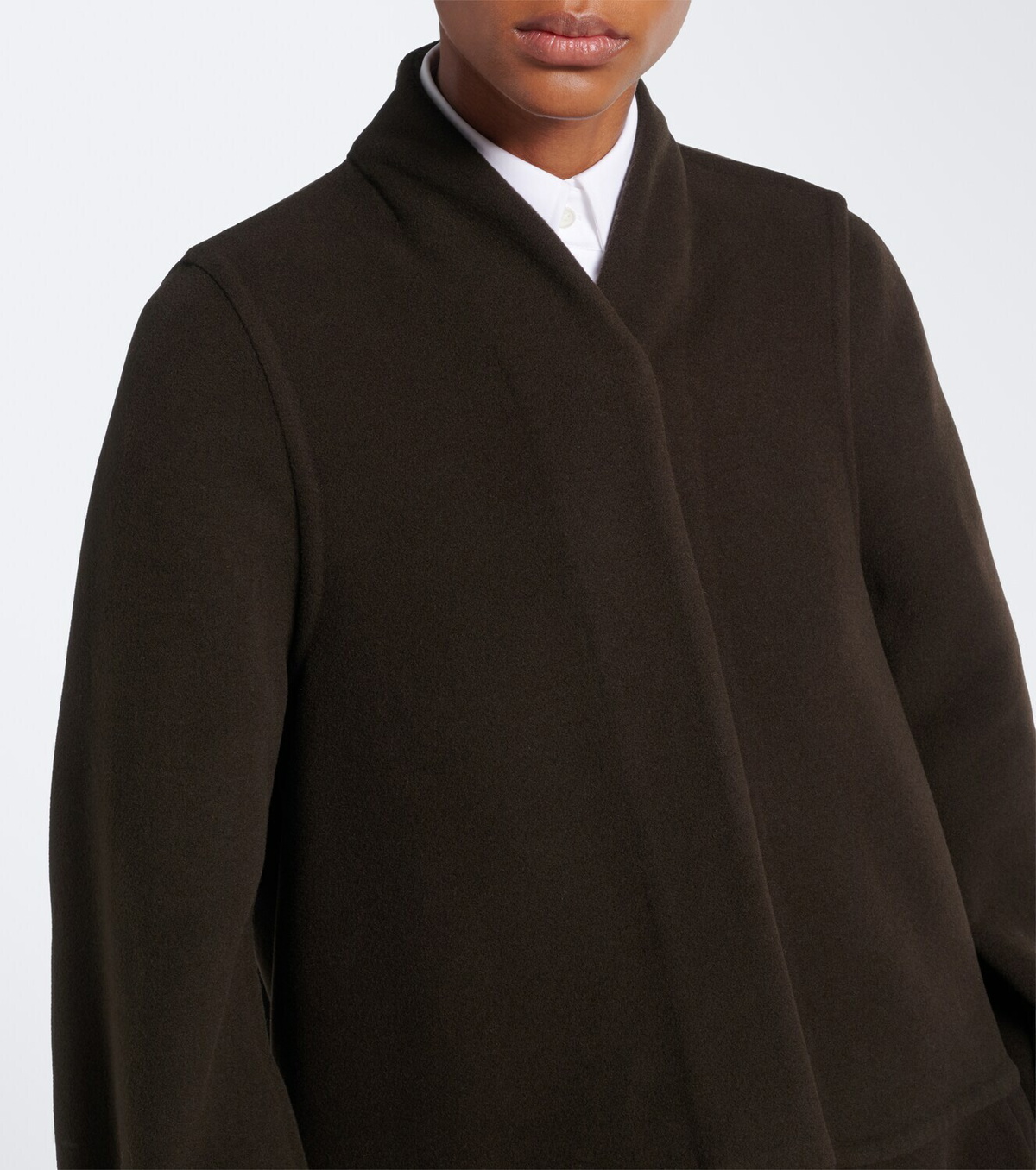 Loewe Peplum wool and cashmere coat