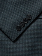Canali - Houndstooth Wool Suit Jacket - Blue