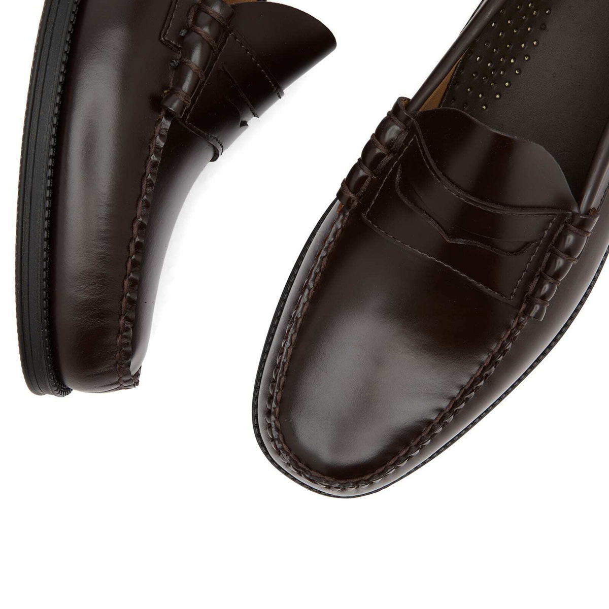Bass Weejuns Men's Larson Penny Loafer in Chocolate Leather