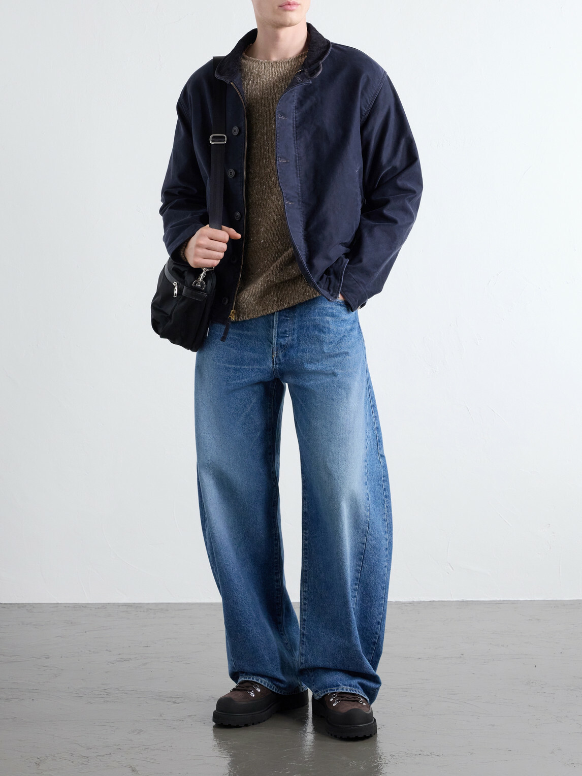 Master-Piece - Proress Leather-Trimmed Twill Messenger Bag