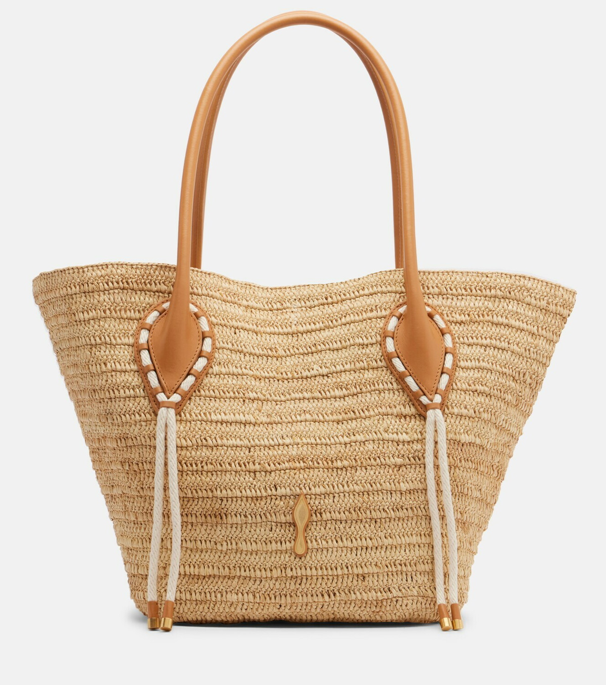 Christian Louboutin Venus raffia tote bag