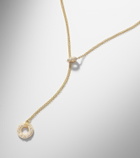 Shay Jewelry Orbit Lariat 18kt gold necklace with diamonds