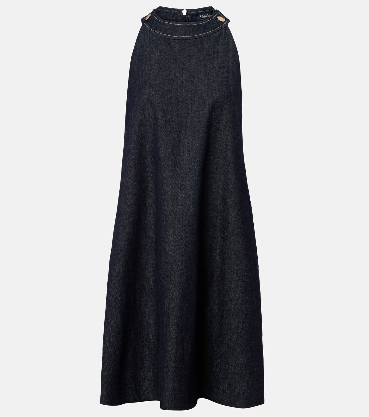 'S Max Mara Halterneck denim minidress