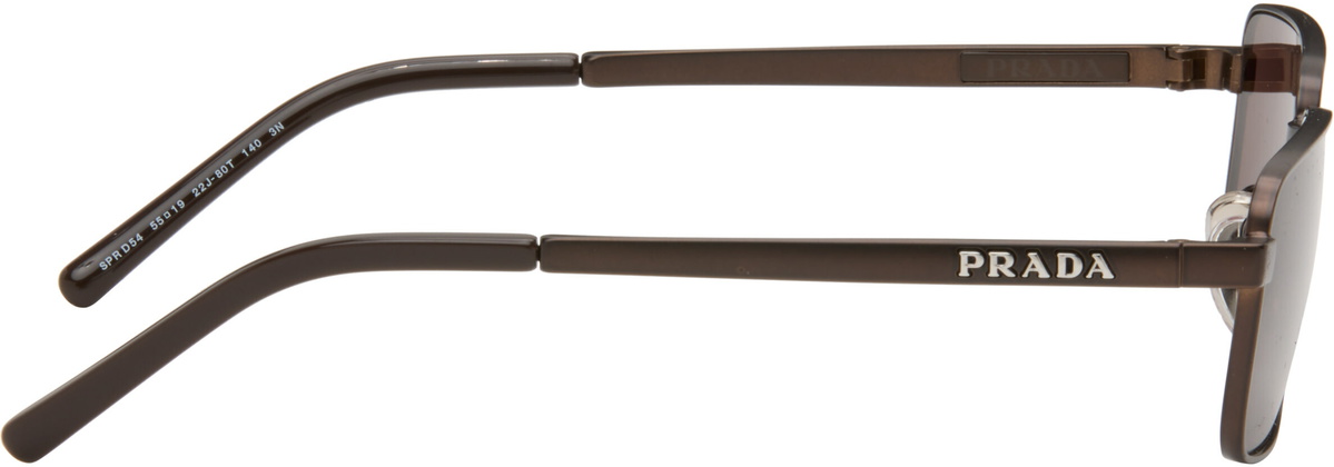 Prada Eyewear Brown 'Prada Logo' Sunglasses