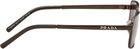Prada Eyewear Brown 'Prada Logo' Sunglasses