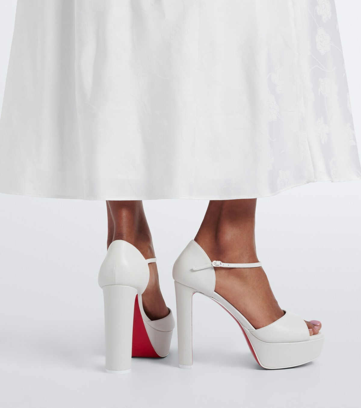 Christian Louboutin Sandaloo leather platform sandals