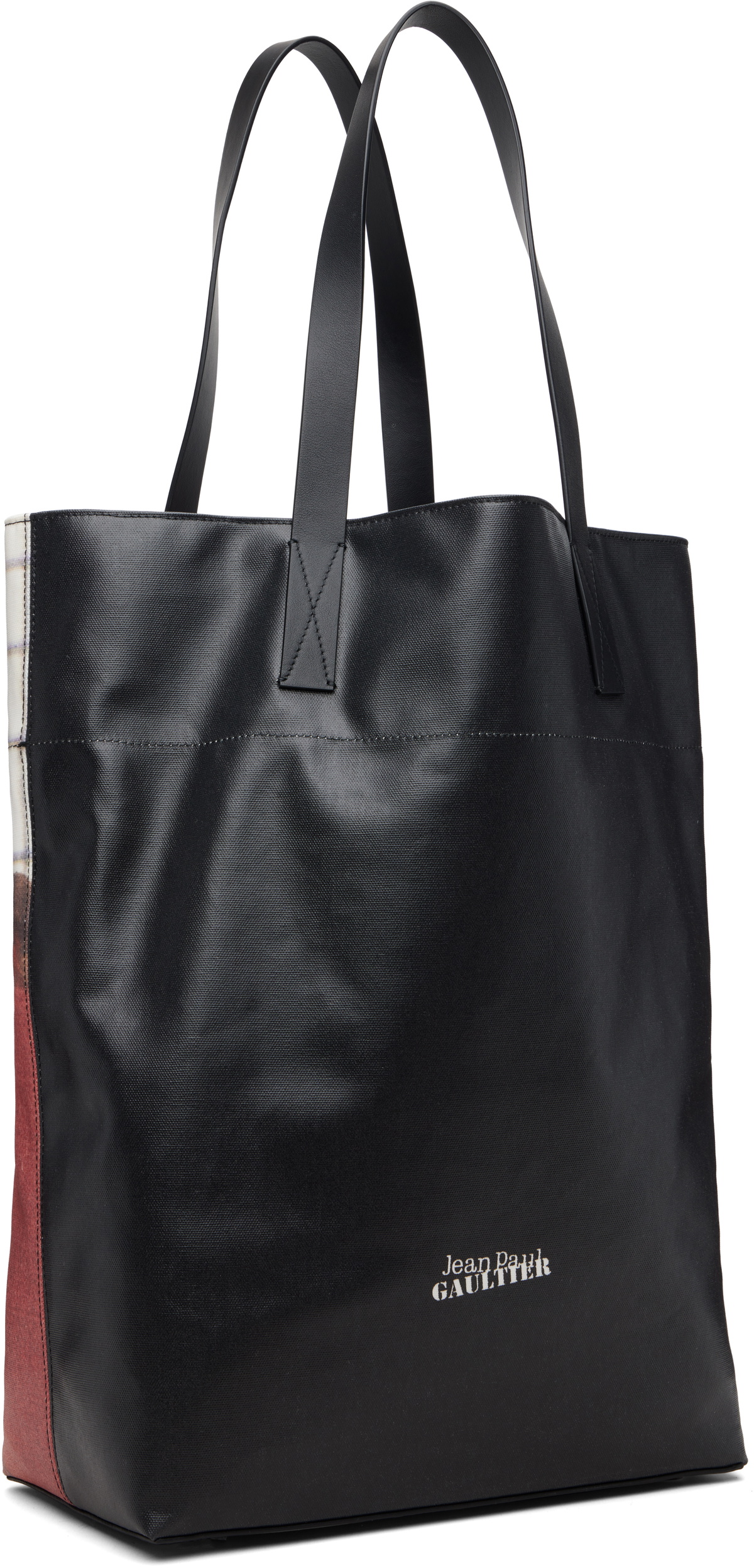Jean Paul Gaultier Multicolor Coated Canvas Printed Fire Tote