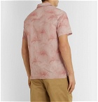 Officine Generale - Dario Camp-Collar Printed Cotton Shirt - Pink