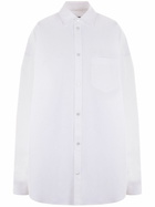 Balenciaga White Long-Sleeve Cotton Shirt