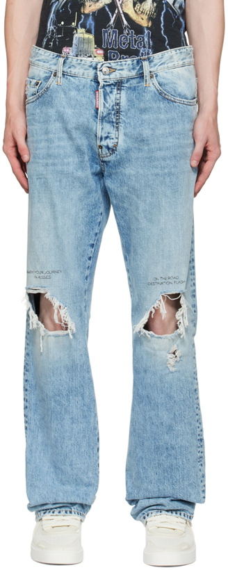 Photo: Dsquared2 Blue Roadie Jeans