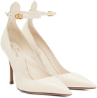 Valentino Garavani Off-White Tan-Go 100 Heels