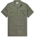 Onia - Vacation Camp-Collar Linen Shirt - Green