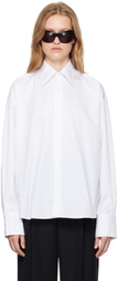 Carven White Matt Poplin Shirt