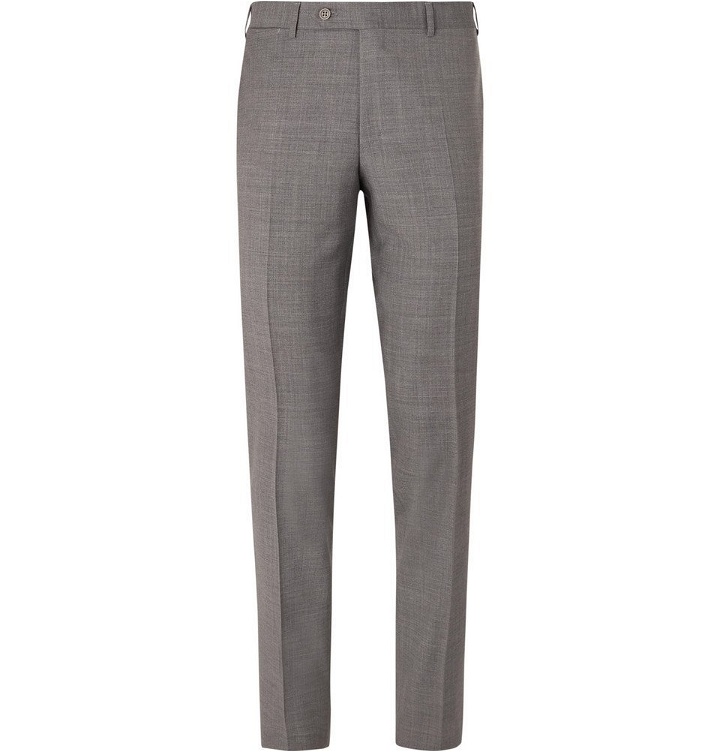 Photo: Canali - Grey Slim-Fit Super 130s Wool Suit Trousers - Men - Gray