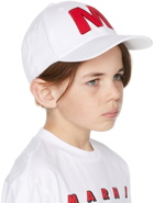 Marni Kids White Logo Cap