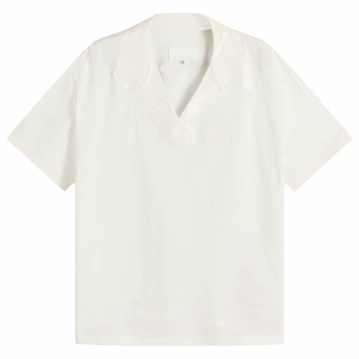 Photo: Maison Margiela Men's Taped Polo Shirt in Off White