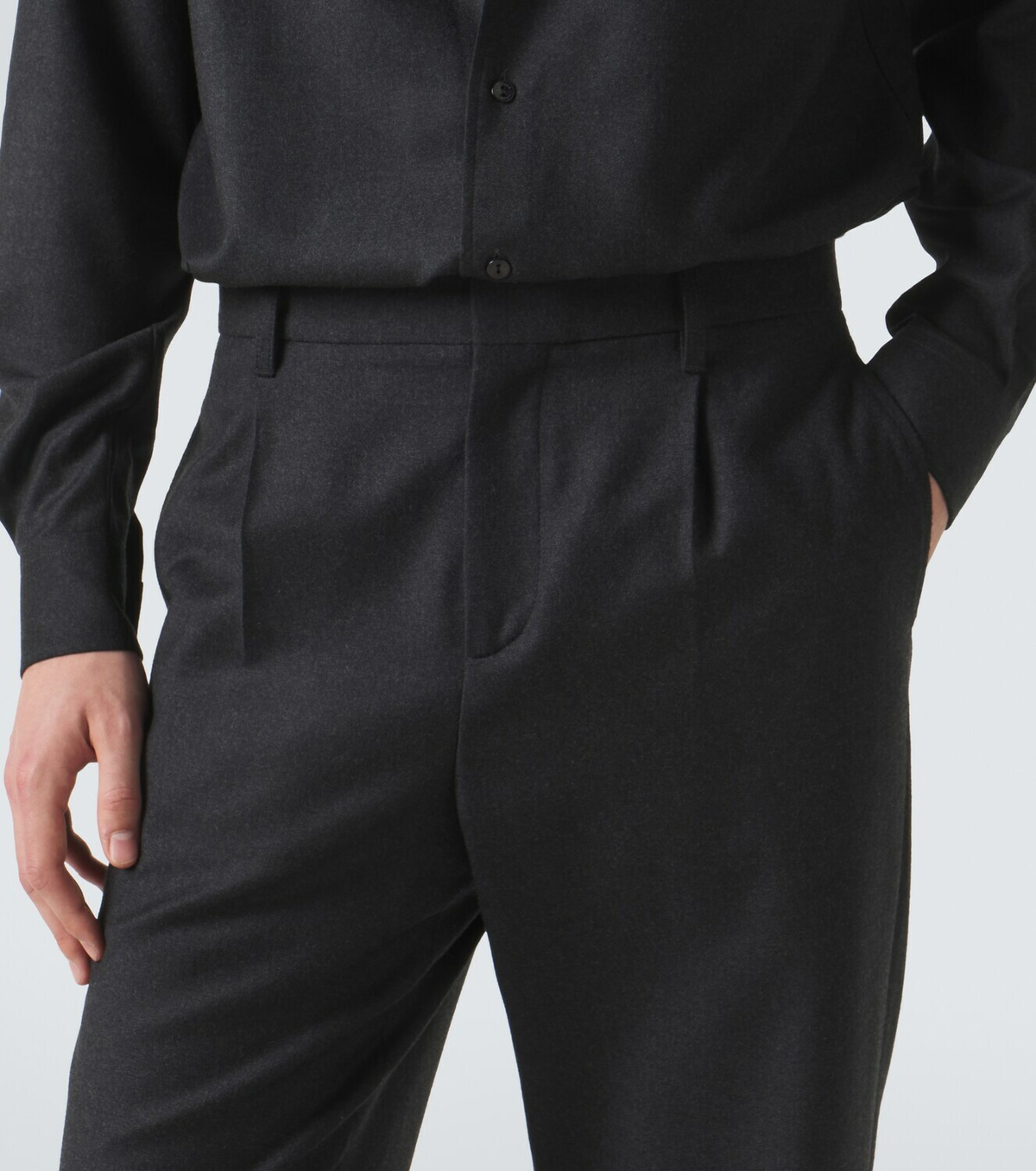 Agnona Wool wide-leg pants
