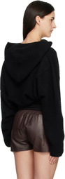 Rick Owens Black Tower Pull Hoodie