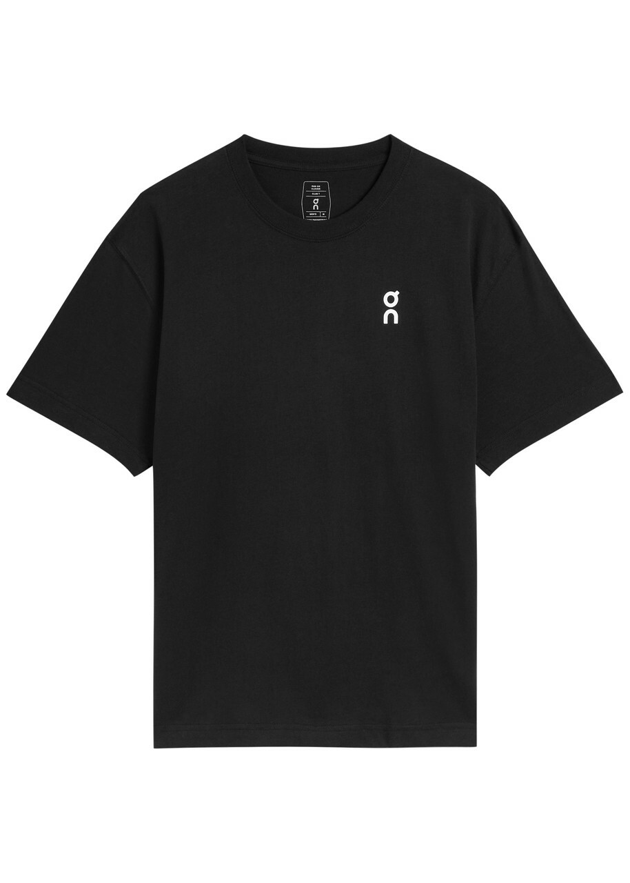 ON - Pace-T Logo-Print CleanCloud® Mesh T-Shirt - Black On