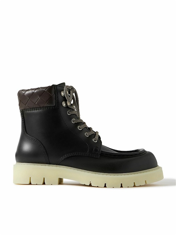 Photo: Bottega Veneta - Haddock Leather Ankle Boots - Black
