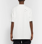 Ader Error - Oversized Logo-Embroidered Cotton-Jersey T-Shirt - White