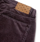 Massimo Alba - Alunga Cotton-Velvet Trousers - Burgundy