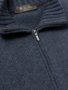 Loro Piana - Cashmere Half-Zip Sweater - Blue