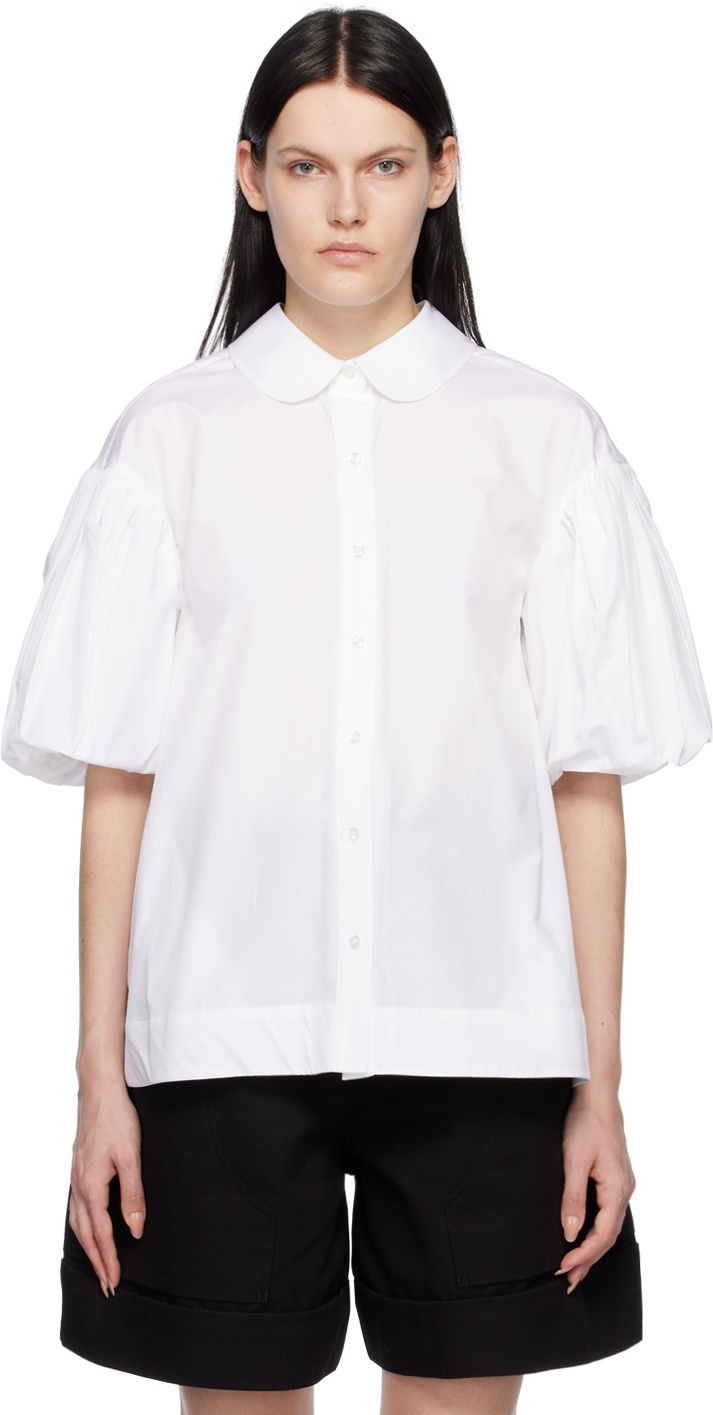Simone Rocha White Puff Sleeve Shirt Simone Rocha