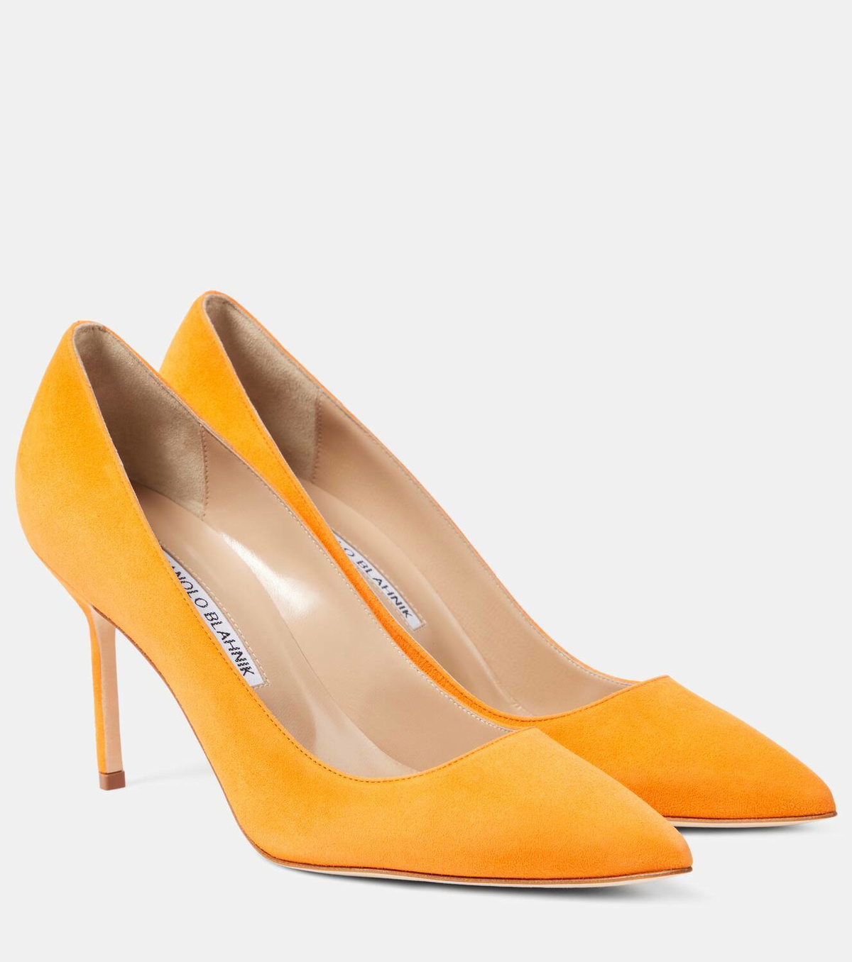 Manolo Blahnik BB 90 suede pumps