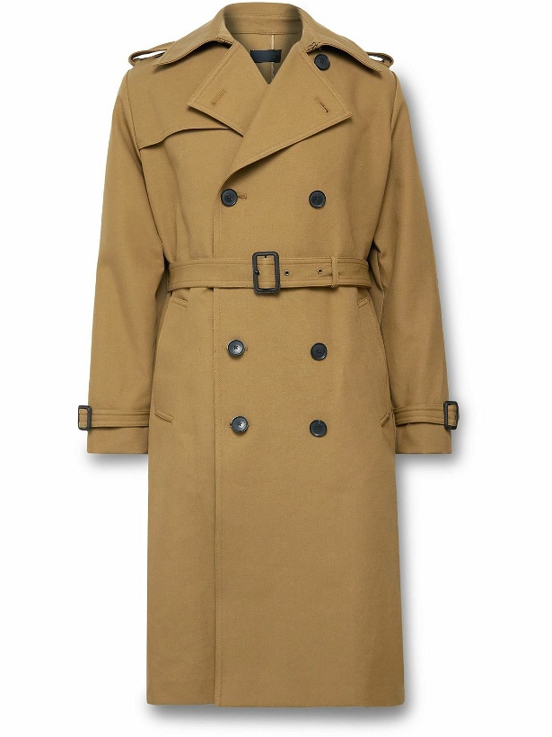 Photo: Nili Lotan - Trenton Double-Breasted Belted Cotton-Canvas Trench Coat - Brown