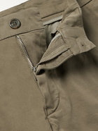 CANALI - Stretch-Cotton Twill Shorts - Brown