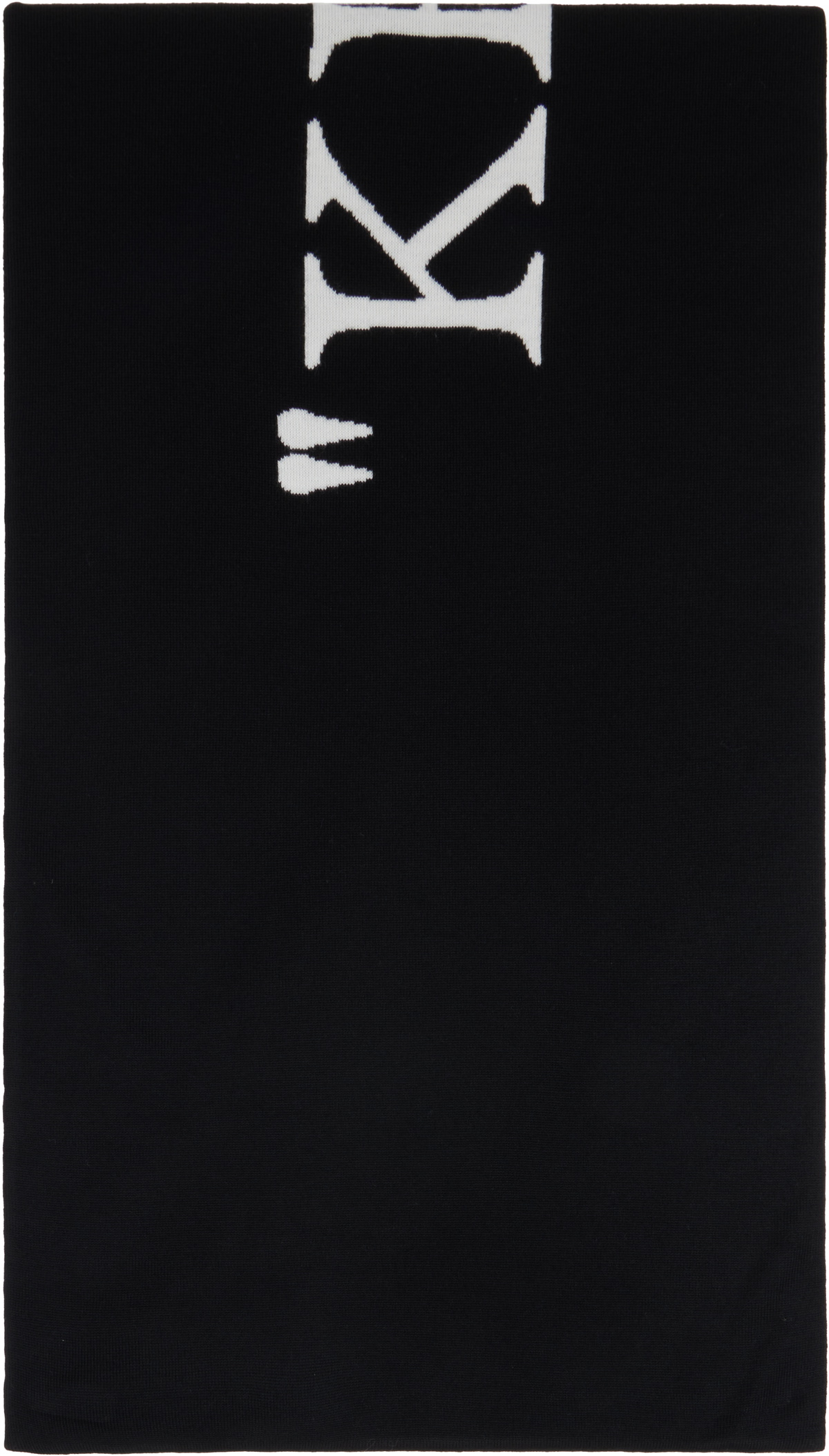 Off-White Black & White 'Keep Warm' Scarf