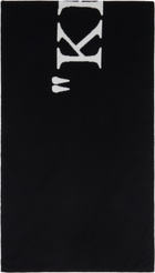 Off-White Black & White 'Keep Warm' Scarf