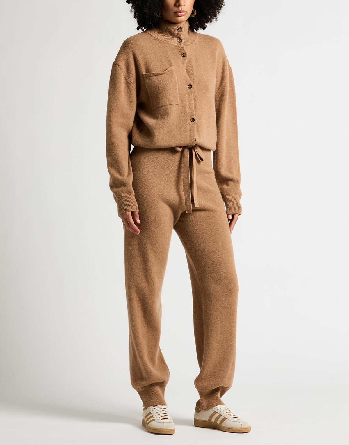 Laneus Womens Jumpsuit Camel