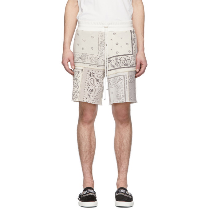 Photo: Amiri Off-White Bandana Reconstructed Shorts