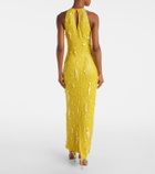 Clio Peppiatt Mimosa beaded sequined gown