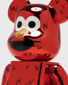 MEDICOM BEARBRICK 100% 400% SESAME STREET ELMO CHROME Multi-color Mens Collectibles & Toy