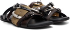 Acne Studios Brown Leather Belts Strap Sandals