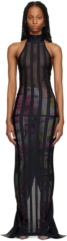 Photo: FAL-ASH Black Lasercut Maxi Dress