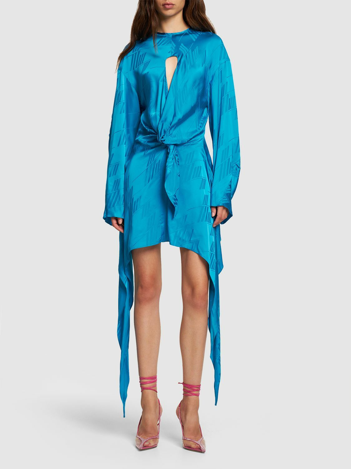 the attico satin mini dress The Attico