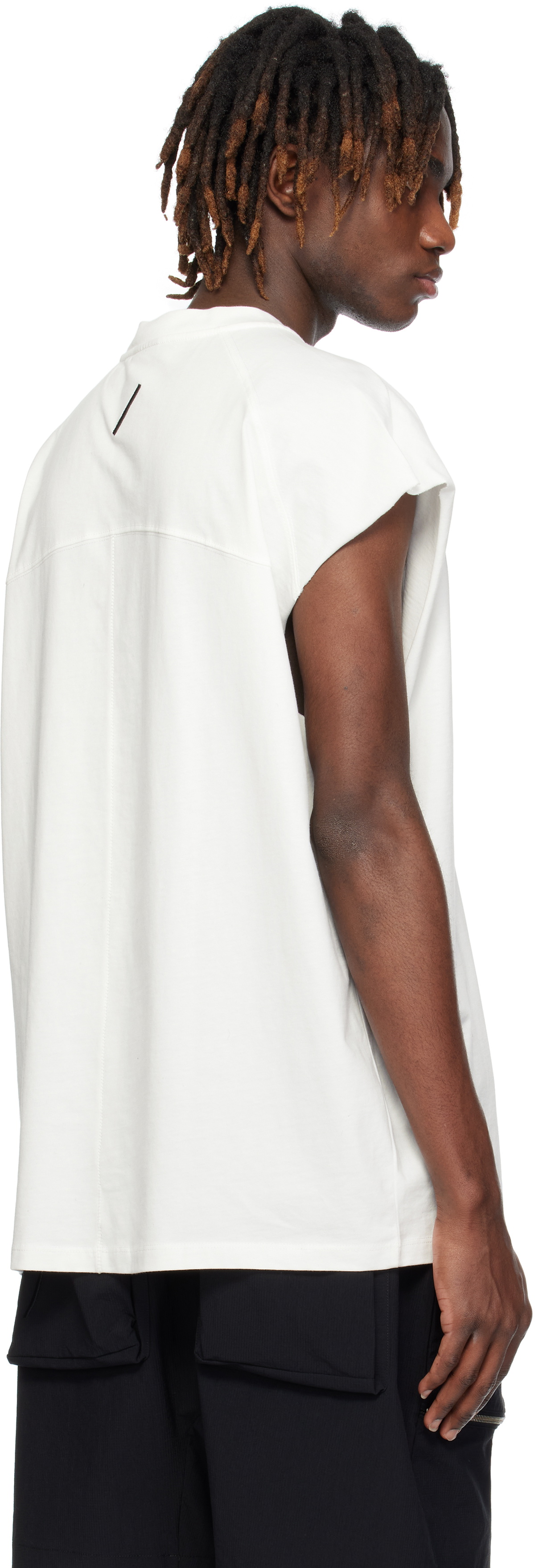 thom/krom White M TS 847 Tank Top