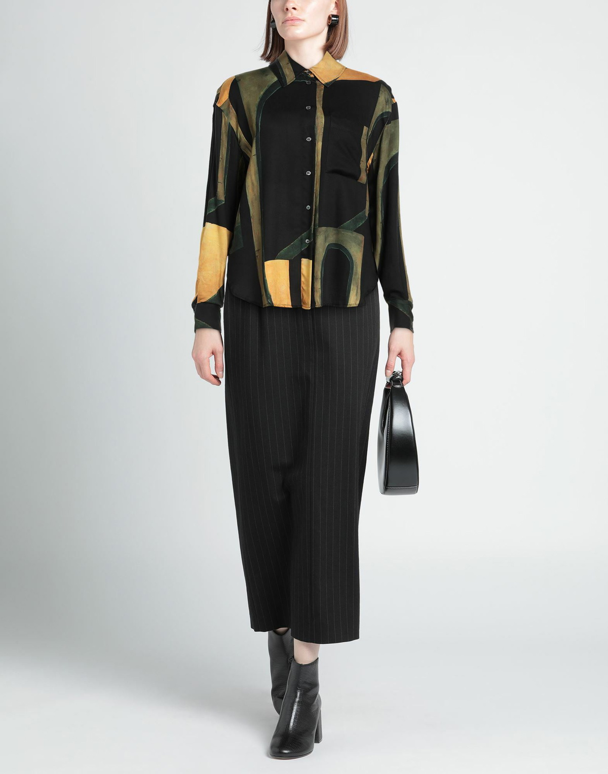Louisa Ballou Womens Shirt in Black
