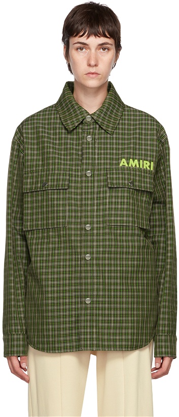 Photo: AMIRI Green Logo Jacket