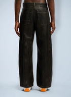 Palm Angels Curved Logo Coated Pants