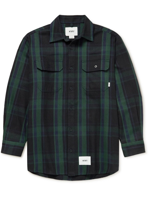 Photo: WTAPS - Deck Checked Cotton Shirt - Black